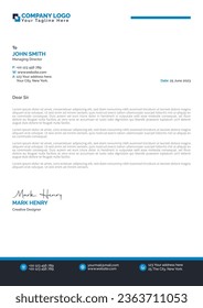 Vector corporate letterhead design template