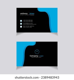 Vector corporate modern business card design professional creative visiting card template