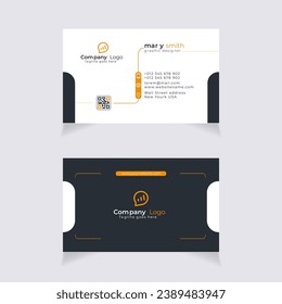 Vector corporate modern business card design professional creative visiting card template