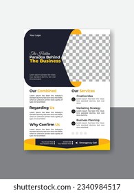 vector corporate multipurpose Business flyer template. and creative business flyer or poster design template. 
