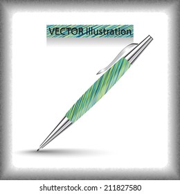 Vector corporate pen design. Eps10 Vector illustration
