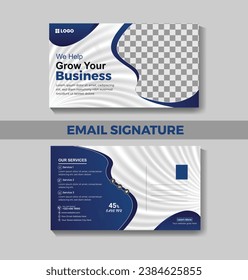 Vector corporate postcard design template