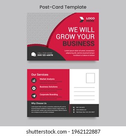 Vector Corporate Professional Business Postcard Design, Event Card Design, Direct Mail EDDM Template, Invitation Design