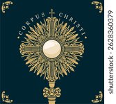 vector corpus christi poster template