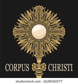 Plantilla de póster del Vector Corpus Christi