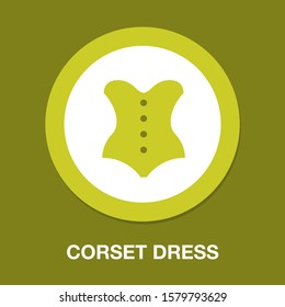 plantilla de vestimenta de corsé vectorial, diseño de la ilustración de la mujer - lencería sexy de las mujeres.  silueta de belleza