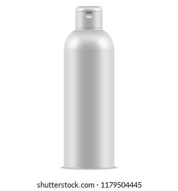 vector cosmetic bottle with shadow isolated on white