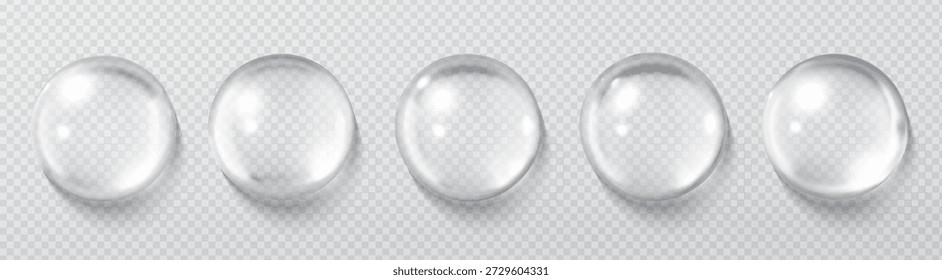 Vector cosmetic moisturizer water molecule, Cosmetic Essence, Liquid bubble.