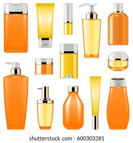 Vector Cosmetic Packaging Icons Set 8