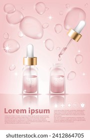 Vector cosmetics advertising banners, posters