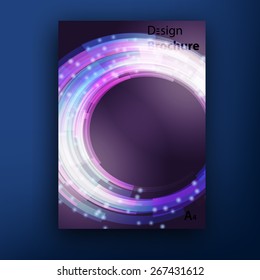 Vector cosmic brochure / booklet cover design templates collection A4
