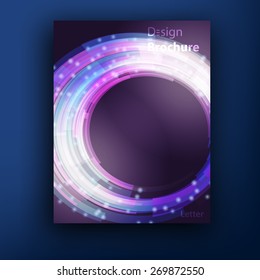 Vector cosmic brochure / booklet cover design templates collection.