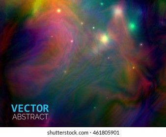 Vector cosmic illustration. Abstract background.