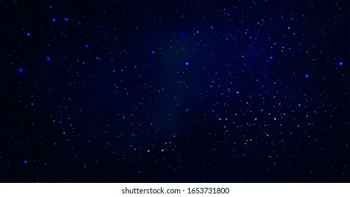 Vector cosmic illustration. Colorful space background with stars