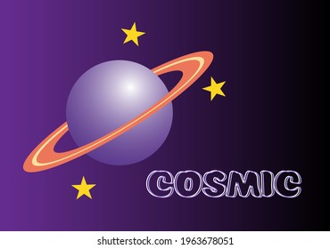 Vektorkosmische Illustration, Hintergrund