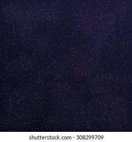 Vector cosmic sky with interstellar clouds. Cosmic gas. Vector night sky background