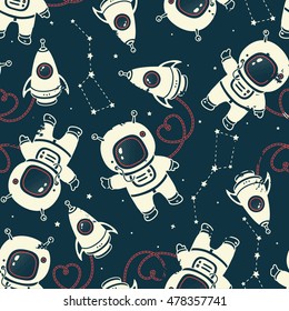 vector cosmonaut illustration