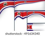 Vector Costa Rica Flag, Costa Rican Colors (Vector Art)