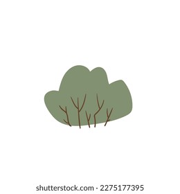 vector cottagecore landscape illustration clipart, house, tree, bunch, clip art, images in flat cartoon style