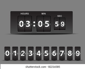 Vector countdown timer - easy change time