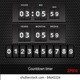 Vector countdown timer - easy change time