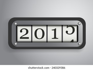 Vector : Counter roll of the new year 2015 - Powered by Shutterstock - Get 15% off with code: PIKWIZARD15