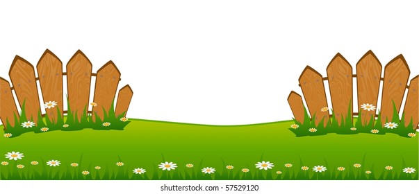 Vector Country Fence