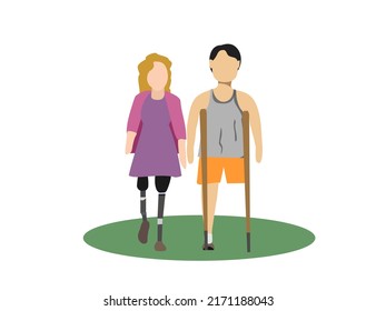 vector of couple with differing abilities 