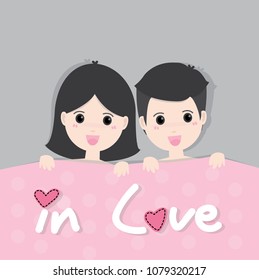 vector couple in love 