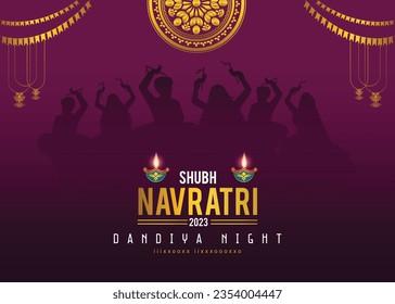 vector de pareja jugando a la garba en el festival Navratri de la India