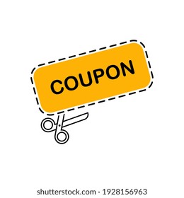 Gráfico de corte de cupón vectorial