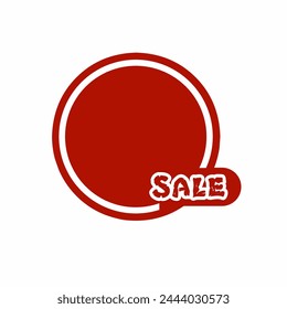 vector coupon label that says sale with a yellow background can be used as a sticker and complements a brand label and complements a clothing price