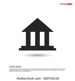 Vector court building Icon