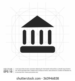 Vector court Building icon