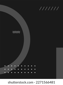 vector cover abstract geometric black background