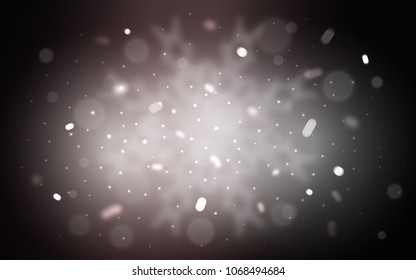 Vector cover with beautiful snowflakes. Blurred decorative design in xmas style with snow. The template can be used as a new year background.