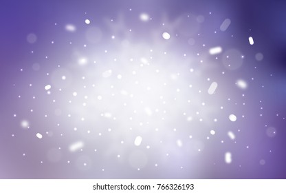 Vector cover with beautiful snowflakes. Blurred decorative design in xmas style with snow. The pattern can be used for new year ad, booklets.