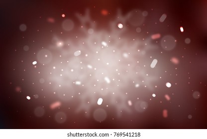 Vector cover with beautiful snowflakes. Blurred decorative design in xmas style with snow. The pattern can be used for new year ad, booklets.