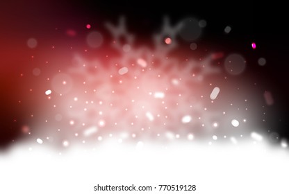 Vector cover with beautiful snowflakes. Blurred decorative design in xmas style with snow. New year design for your business advert.