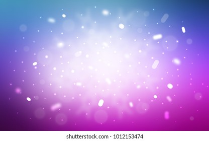 Vector cover with beautiful snowflakes. Decorative shining illustration with snow on abstract template. The pattern can be used for new year ad, booklets.