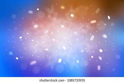 Vector cover with beautiful snowflakes. Decorative shining illustration with snow on abstract template. New year design for your business advert.