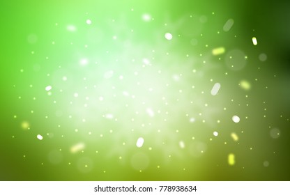 Vector cover with beautiful snowflakes. Decorative shining illustration with snow on abstract template. The template can be used as a new year background.