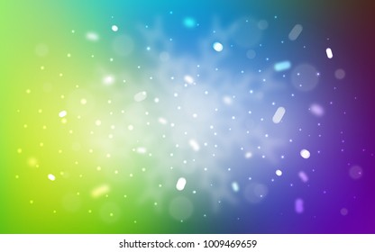 Vector cover with beautiful snowflakes. Glitter abstract illustration with crystals of ice. The template can be used as a new year background.