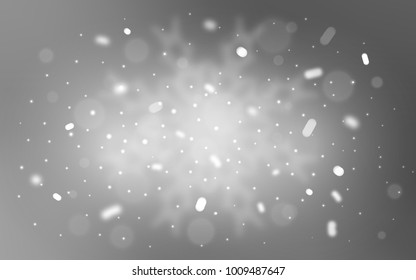 Vector cover with beautiful snowflakes. Glitter abstract illustration with crystals of ice. The pattern can be used for new year ad, booklets.