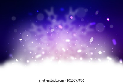 Vector cover with beautiful snowflakes. Glitter abstract illustration with crystals of ice. New year design for your business advert.