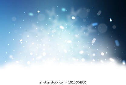 Vector cover with beautiful snowflakes. Glitter abstract illustration with crystals of ice. The pattern can be used for year new  websites.