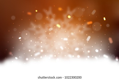 Vector cover with beautiful snowflakes. Glitter abstract illustration with crystals of ice. New year design for your business advert.