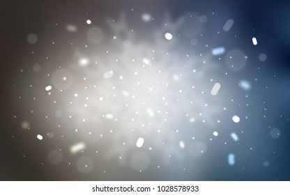 Vector cover with beautiful snowflakes. Glitter abstract illustration with crystals of ice. The pattern can be used for new year ad, booklets.