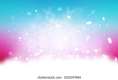 Vector cover with beautiful snowflakes. Glitter abstract illustration with crystals of ice. The pattern can be used for new year ad, booklets.