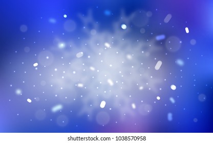 Vector cover with beautiful snowflakes. Glitter abstract illustration with crystals of ice. The pattern can be used for new year leaflets.